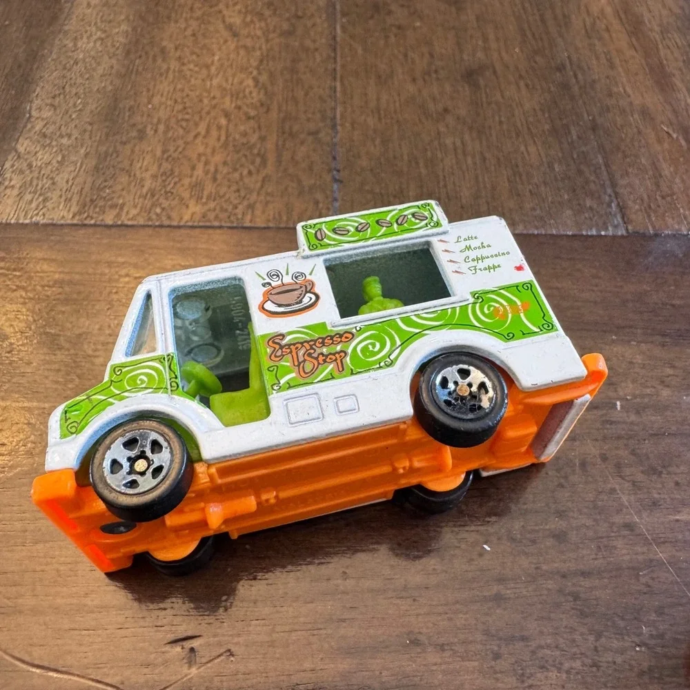 Hot Wheels Quick Bite Food Truck Espresso Stop White Coffee Van 1983 Mattel